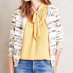 LAST CHANCE Anthropologie Moth Floral Cardigan